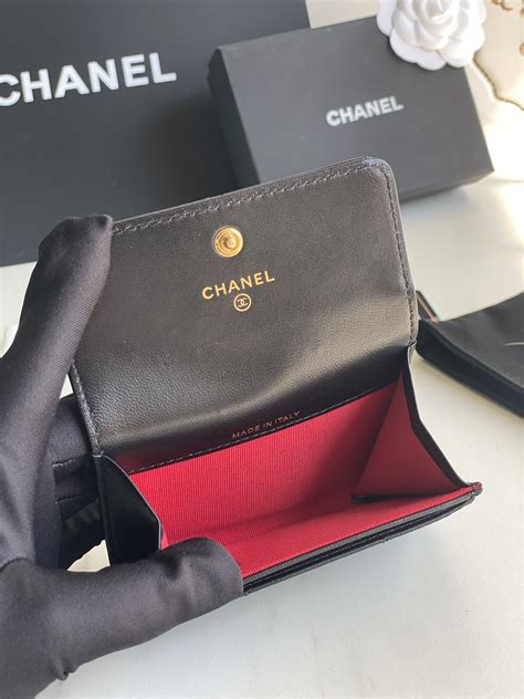 chanel classic card holder purple|chanel 19 flap card holder.